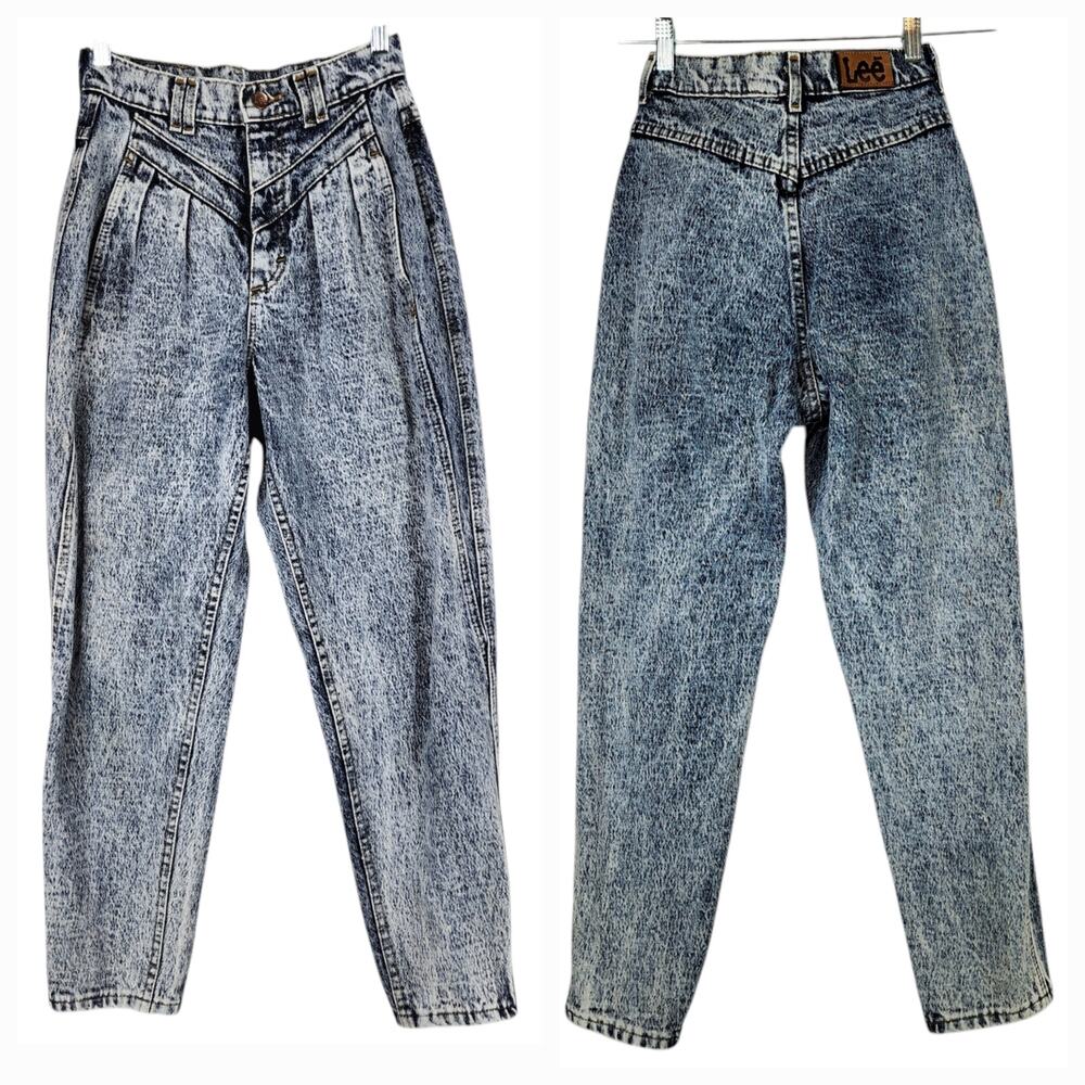 Lee Women’s High Rise Acid Wash Jeans - Blue